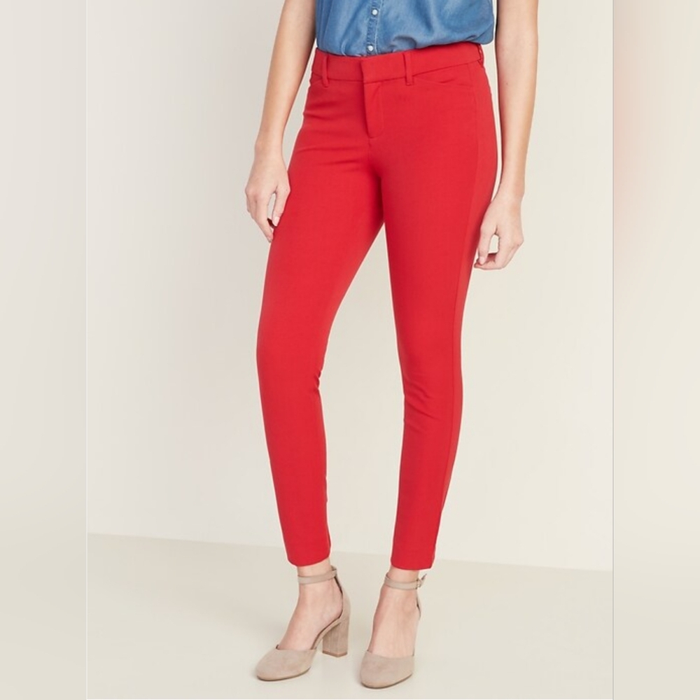 Old Navy Red Ankle Pants